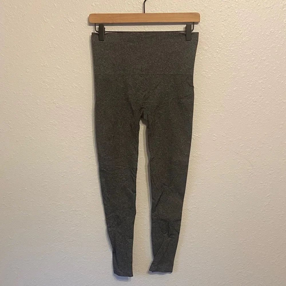 SPANX Heather Gray High Waisted Skinny Ankle Leggings Size Medium